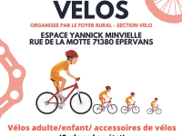 Bourse aux vélos le 16 mars à Epervans 