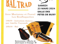 Bal Trad à Buxy avec les Rouflaquettes le 23 mars 