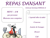 Repas dansant de l'Amicale des Charreaux annoncé pour le 14 avril 