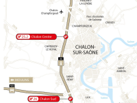 A6 – le diffuseur de Chalon nord devient Chalon centre