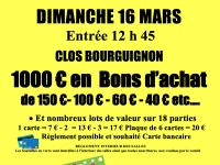 Loto du Comité de bienfaisance du Plateau Saint-Jean au Clos Bourguignon 