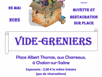 Vide-greniers de l'Amicale des Charreaux le 25 mai