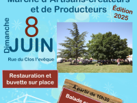 Le marché d'artisans-créateurs et de producteurs de Mercurey... c'est le dimanche 8 juin 