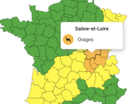 Nouvelle vigilance orange aux orages en Saône et Loire