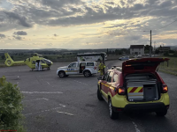 Dans un état critique, après avoir percuté une voiture en stationnement, un motard héliporté sur le CHU de Dijon