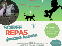 Une soirée spectacle équestre au profit de l'association Tinélina 