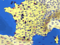 41.7 °c .... La Saône et Loire enregistre au milieu d'après-midi la température la plus élevée de France 