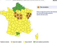 Une vigilance orange pluie/inondations sur une partie de la Bourgogne ce mercredi 