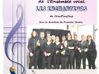 Récital de l'ensemble vocal "Les Enchanteurs" le 19 septembre à Fragnes-La Loyère 