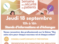 HOPITAL CHALON - Venez rencontrer des professionnels sur le thème "Des soins sûrs pour chaque nouveau-né et chaque enfant"