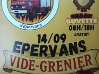 Vide-greniers de l'Amicale des Sapeurs-pompiers d'Epervans ce dimanche 
