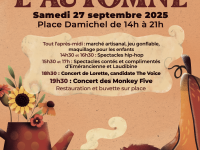 La fête de l'automne annoncée ce samedi 27 septembre sur la Place Damichel à Chalon 