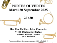 La batterie fanfare de Chalon sur Saône et Louhans organise ses portes ouvertes 