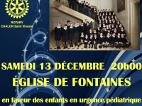 Invitée par le Rotary Chalon Saint-Vincent, la Maîtrise Chalonnaise Saint-Charles chantera le 13 décembre à Fontaines au profit de Doli 