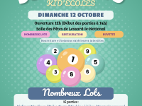 Le super-loto des écoles de Virey le Grand/Lessard le National  se tiendra le 12 octobre