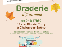 Grande braderie d'automne organisée par la Croix Rouge Chalon le samedi 11 octobre 