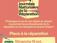 Venez faire réparer vos objets ! Rendez-vous Place du théâtre à Chalon le 19 octobre 