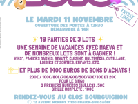 Le grand loto du COSCA - Comité des oeuvres sociales Chalon agglomération est annoncé le mardi 11 novembre 