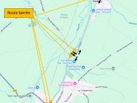 Vallée de la Dheune - Attention déviation et perturbation suite à des travaux sur la chaussée 