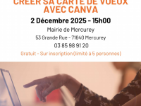 Deux ateliers numériques organisés à Mercurey les 2 et 4 décembre 