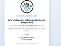 Une petite interruption de service sur info-chalon.com ce lundi matin... pour un confort de plus apporté aux lecteurs 