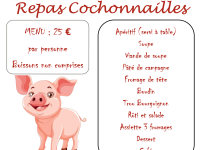 Le repas cochonnailles de l'amicale des Charreaux organisé le samedi 7 février 