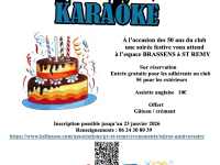 Soirée karaoké le 7 février à Saint-Rémy pour le 50e anniversaire de la gymnastique volontaire 