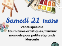 EMMAUS CHALON - Vente spéciale fournitures artistiques et mercerie ce samedi 
