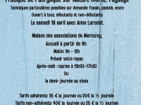 Art&Musique de Mercurey propose un stage adulte et ados sur la pratique de l'acrylique 