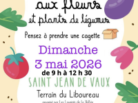 Le marché aux fleurs et plants de légumes de Saint-Jean-de-Vaux se tiendra le 3 mai 