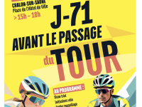 J-71 avant le passage du Tour de France  à Chalon - des animations le 6 mai Place de l'hôtel de ville 