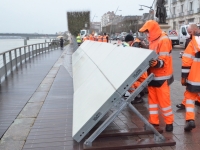 CRUE DE LA SAONE - La ville de Chalon déploye son mur anti-crue à compter de ce vendredi 6h 