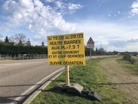 SAINT-LOUP-GEANGES - La RD 62 entre Saint-Loup-Géanges et Demigny INTERDITE aux poids-lourds dans les deux sens 