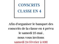 Réunion d'informations pour les classards d'Epervans 