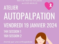 CANCER DU SEIN - Des ateliers d'autopalpation proposés le 19 janvier... sur réservation 