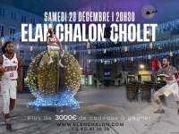 Le 23 décembre, l'Elan Chalon reçoit Cholet au Colisée 