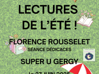 Séance dédicaces ce vendredi au Super U de Gergy 