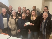 Association ACCV Varennes le Grand : remise de chèque l’association du foyer rural. 