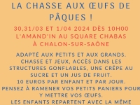 Chasse aux oeufs au Square Chabas à Chalon