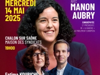 LEGISLATIVES - 5e circonscription de Saône et Loire - Des rencontres éducation et jeunesse juste avant l'intervention de Manon Aubry ce mercredi soir à Chalon 