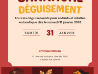 Vente spéciale CARNAVAL et déguisement ce samedi chez Emmaüs Chalon 