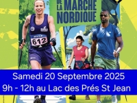 La marche nordique vous attend jusqu'à midi ce samedi au lac des Près Saint Jean