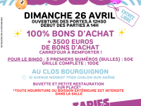 Le loto du COSCA de Chalon est annoncé le 26 avril 