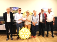 Le Rotary Chalon Saint-Vincent fait un don de 500 € à l’association PEL’MEL 