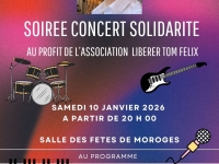 Concert au profit de Tom Félix le 10 janvier 