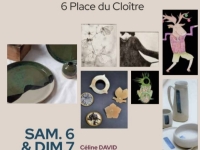 Expo-vente à l'atelier Céline David, rue du Cloître