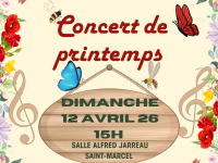 Grand concert de printemps de l'Union Musicale de Saint-Marcel ce dimanche 12 avril 