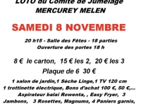 Le loto du comité de jumelage de Mercurey est organisé le 8 novembre 