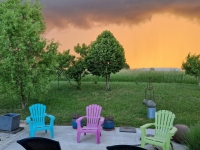Un ciel de feu ce jeudi soir sur le Chalonnais 