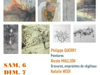 Le week-end du 6 et 7 décembre l'ATELIER-GALERIE accueillera exceptionnellement une EXPO-VENTE des œuvres de 3 artistes. 